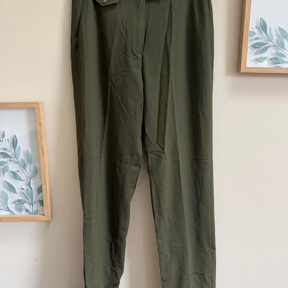 Ralph Lauren Women's Green and Khaki Trousers